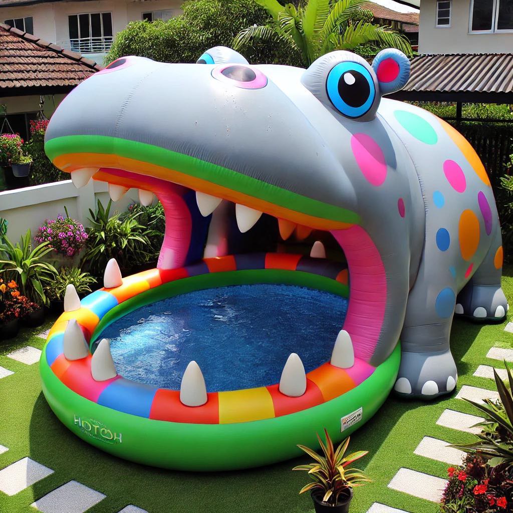 Dive Into Fun With Inflatable Hippo Pools