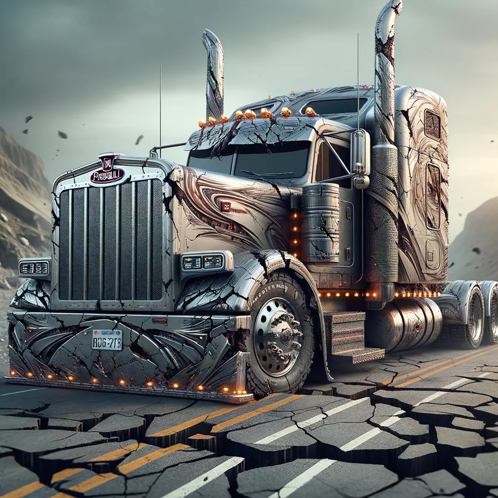 Magnificent Earthquake Design on Peterbilt Truck, paired with Top-tier Insurance Coverage