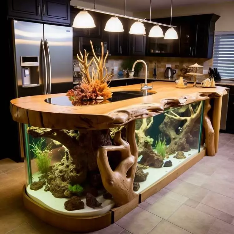 Enhancing Aquascape with Rock and Driftwood