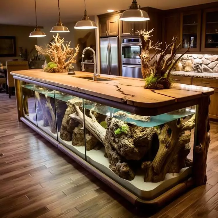 Creating a Natural Look with Aquarium Logs