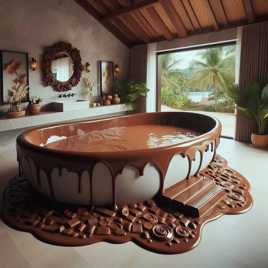 Luxurious Features of Chocolate-Inspired Bathtubs