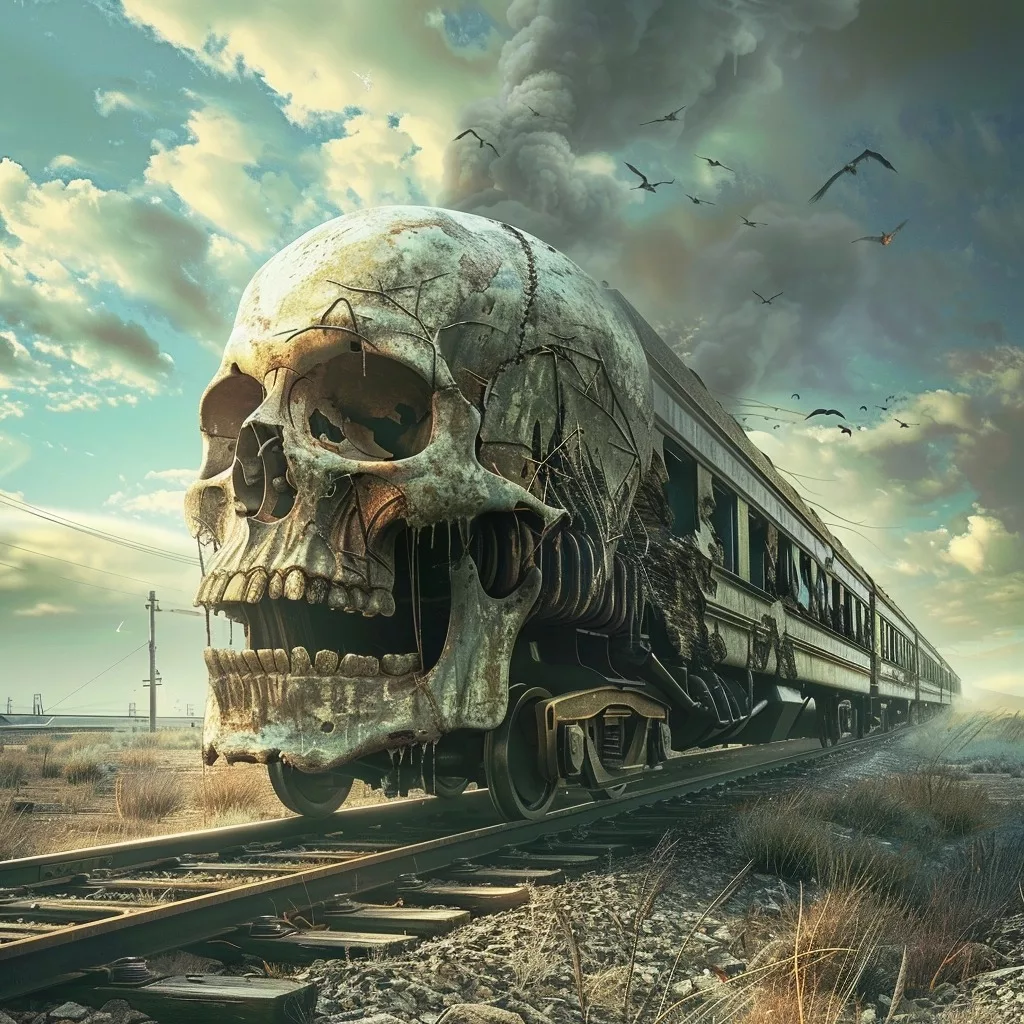 Royalty-Free Skull Train Graphics