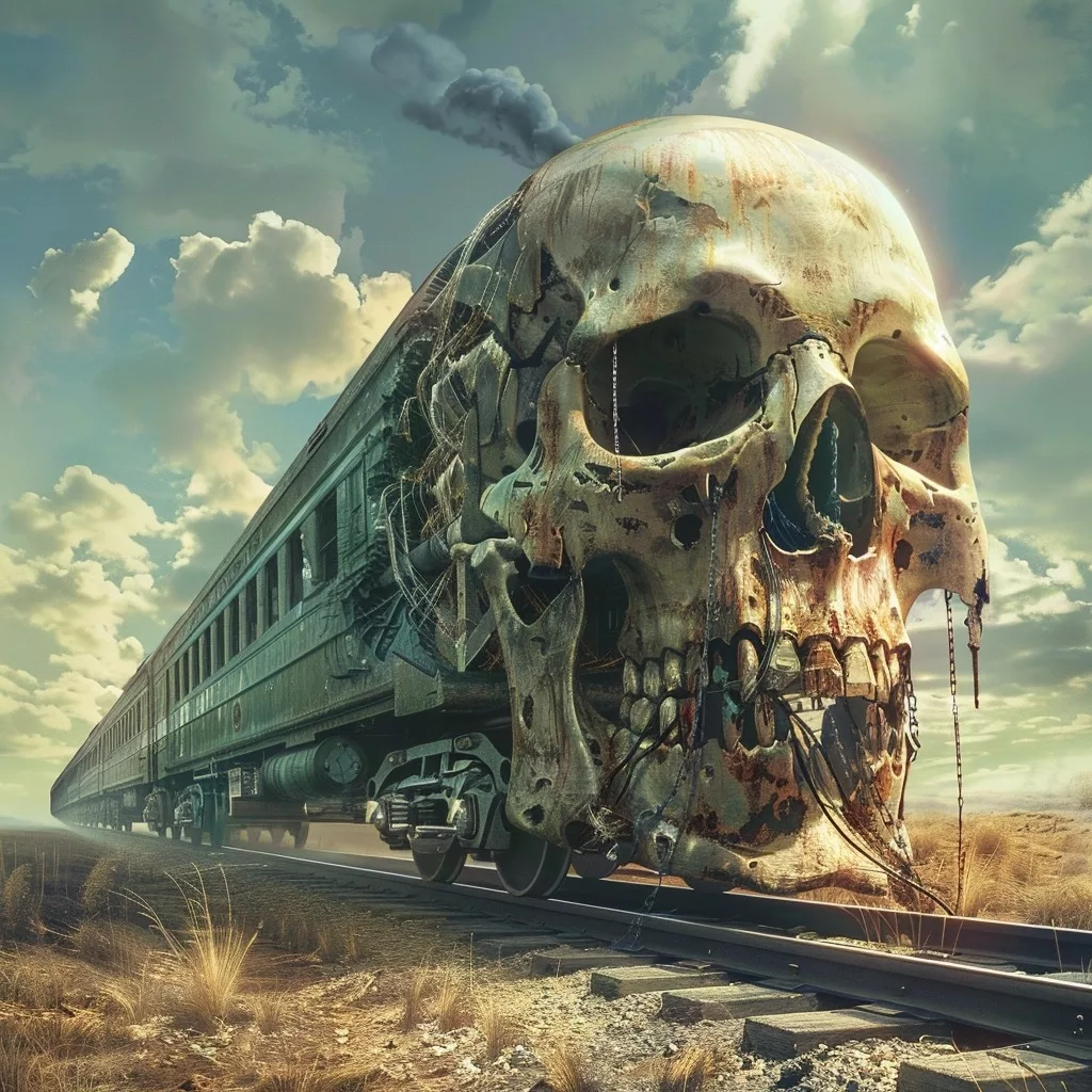 Skull Train Stock Photo Gallery