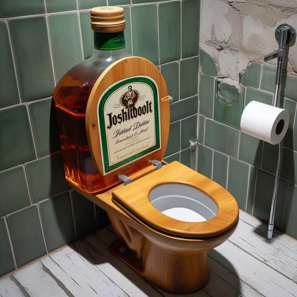 The Origin of Alcohol Bottle Shaped Toilets