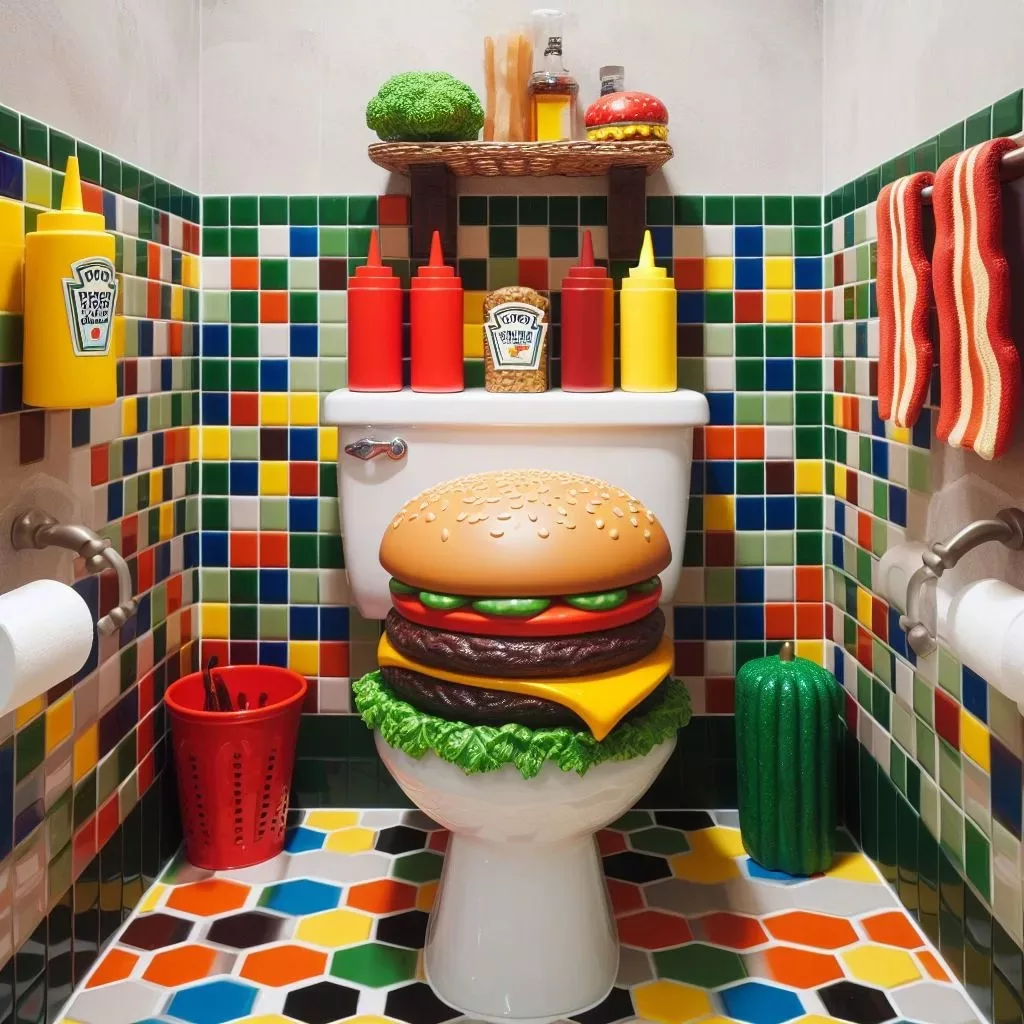 The Throne for Foodies: A Scrumptious Exploration of the Hamburger-Shaped Toilet