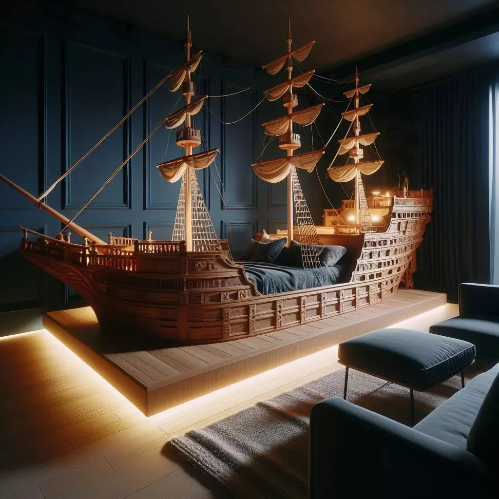 Navigating the Design: Uncovering the Unique Features of Ship-Inspired Beds