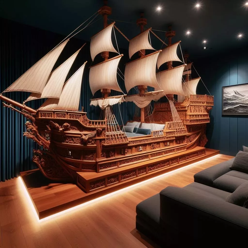 Capturing the Essence of the Sea: Materials, Colors, and Textures in Ship-Inspired Beds