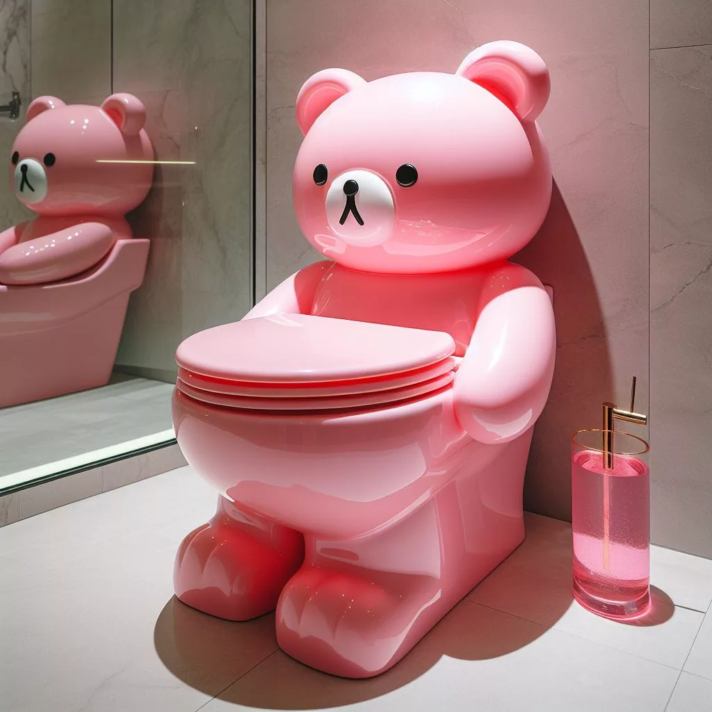 Candy-Coated Comfort: Experience the Delight of Gummy Bear Toilets