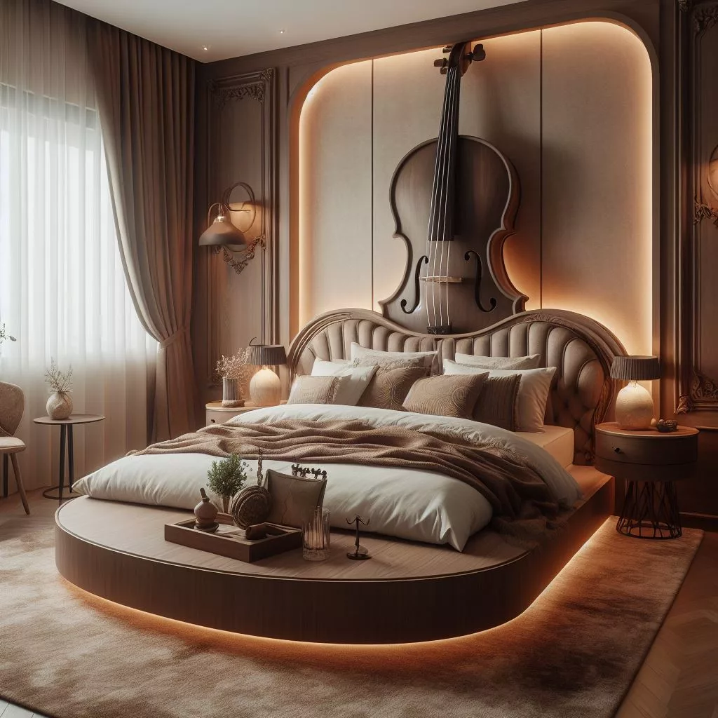 Sweet Dreams in a Musical Haven: Exploring the Allure of Violin-Shaped Beds
