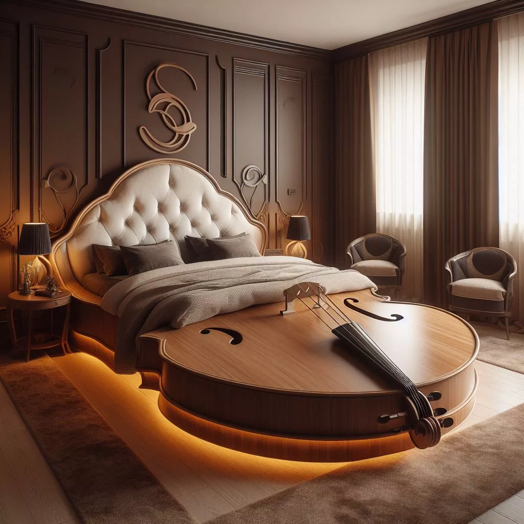 Violin-Shaped Beds: A Symphony of Design and Comfort
