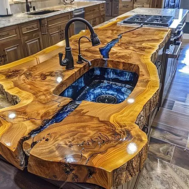 Warmth of Teak Wood Sinks