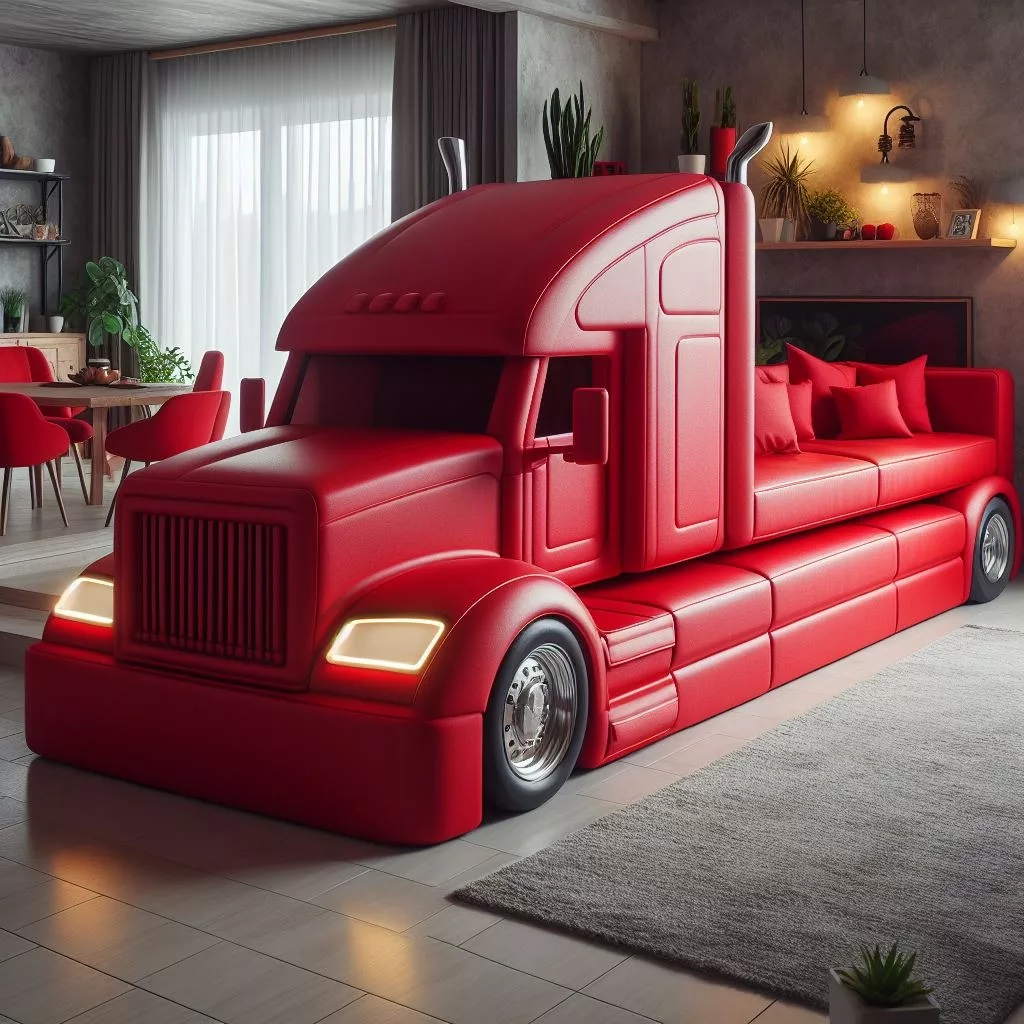 Semi Truck Sofa: The Ultimate Man Cave Accessory