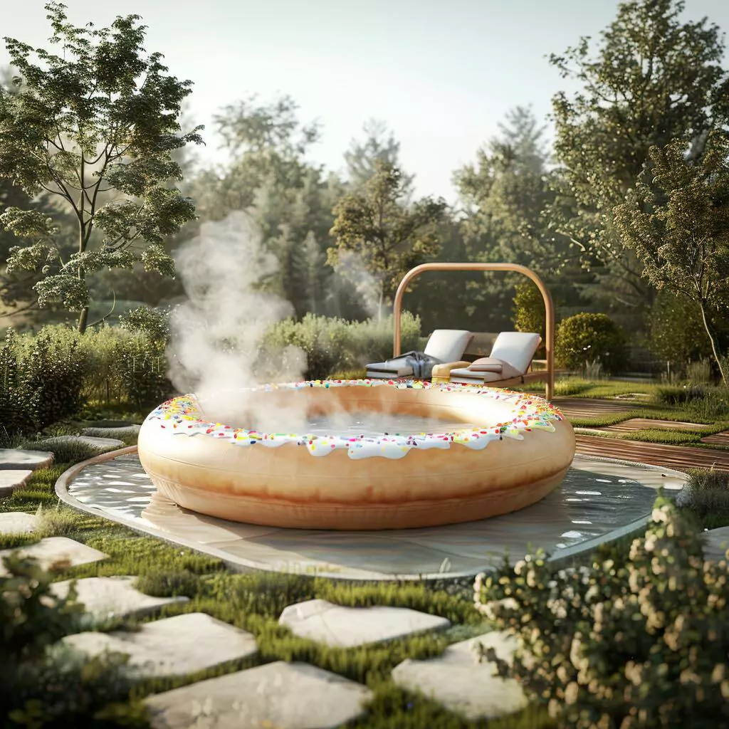 Sprinkles of Serenity: The Therapeutic Benefits of Soaking in a Donut Hot Tub