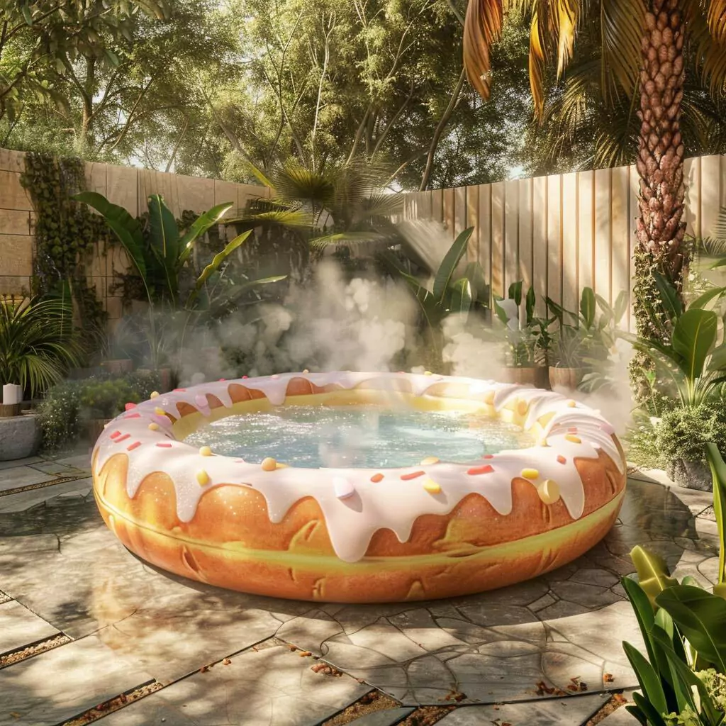 A Hole Lotta Fun: Donut Hot Tubs for the Whole Family