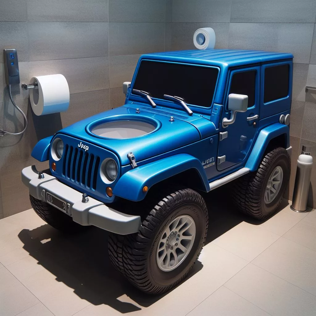 Jeep Wrangler Toilet: Off-Roading Comfort for the Throne Room