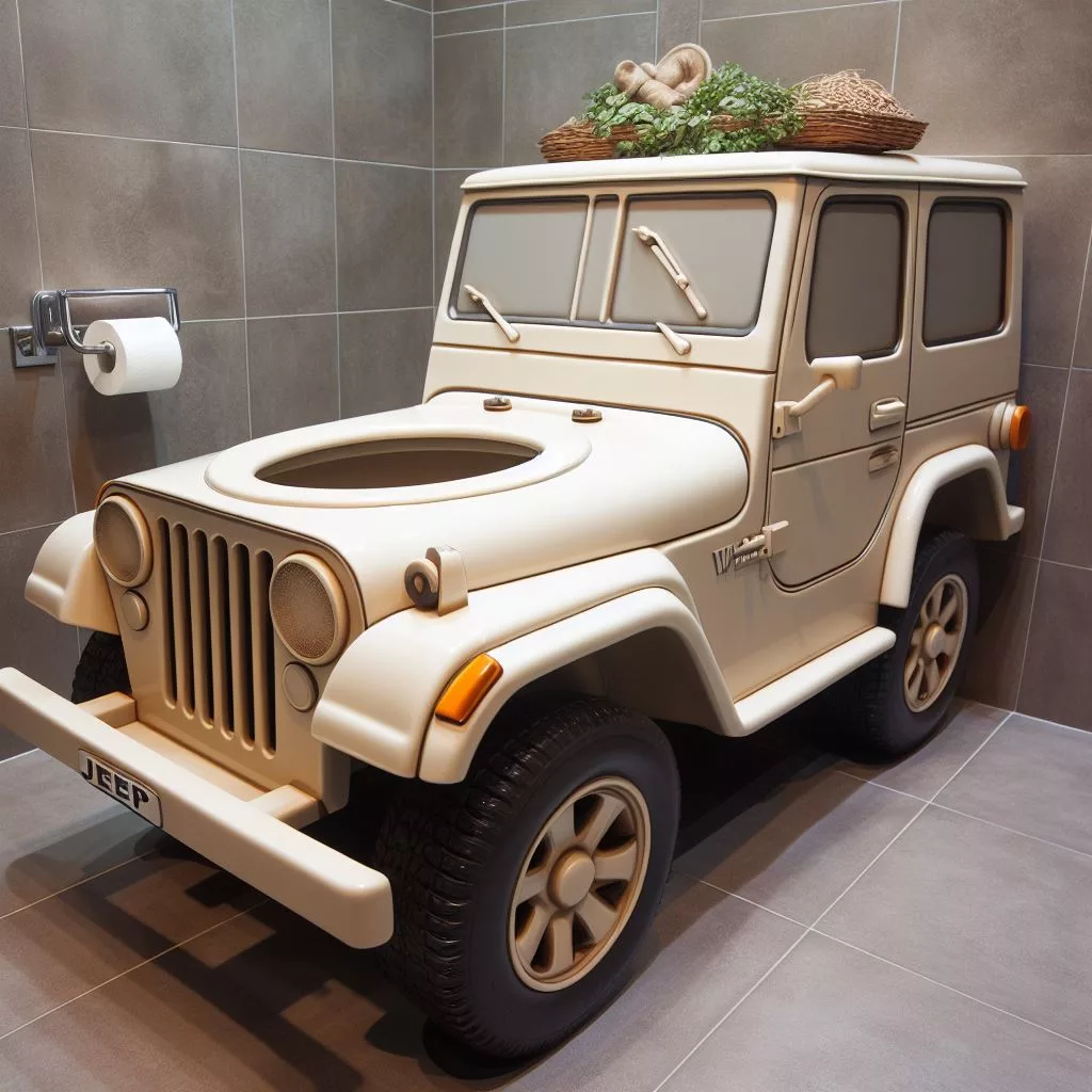 Jeep Wrangler Toilet: Off-Roading Comfort for the Throne Room