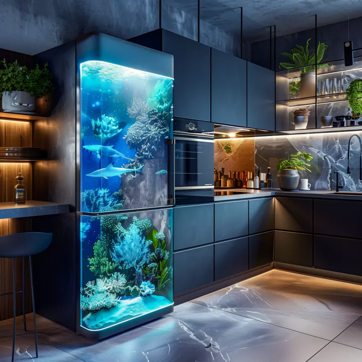Integrating Aquarium Inspired Fridges into Your Kitchen