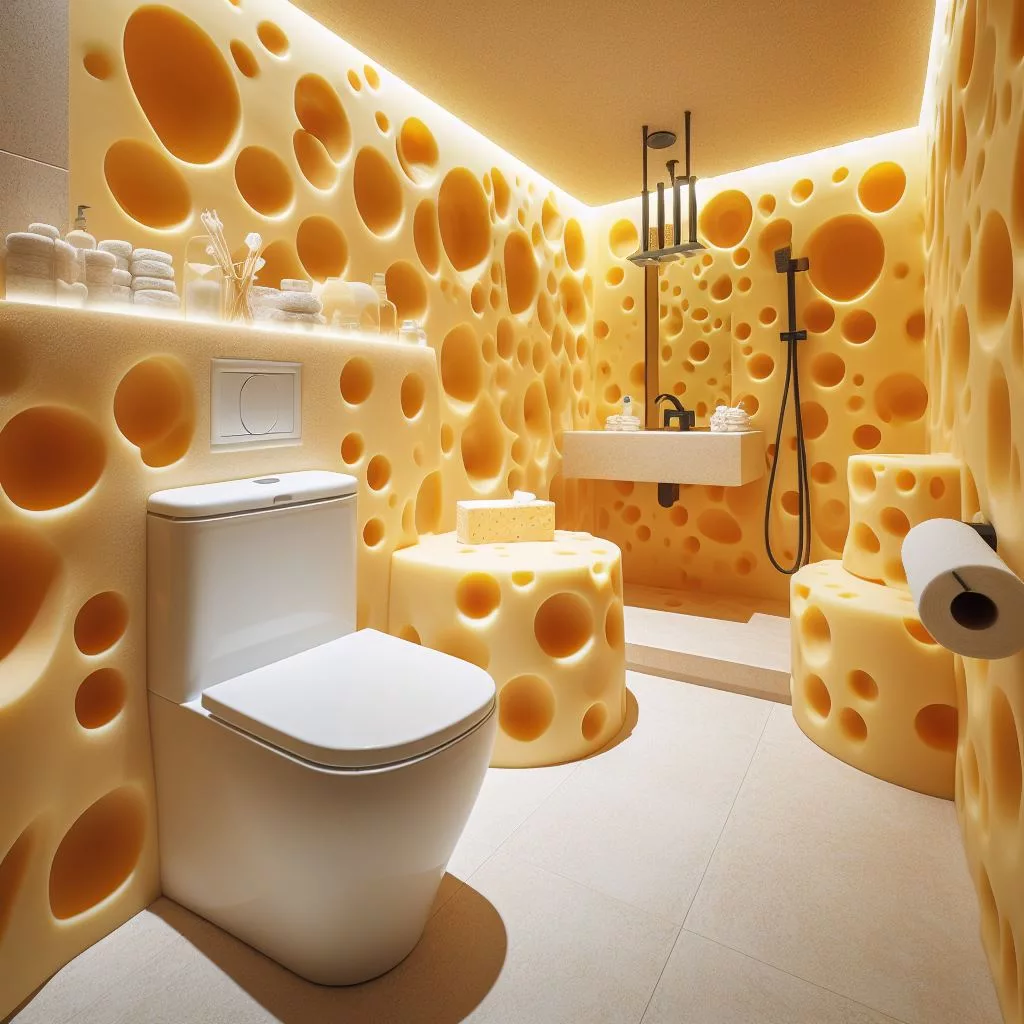 Bringing the Cheese-Inspired Bathroom to Life