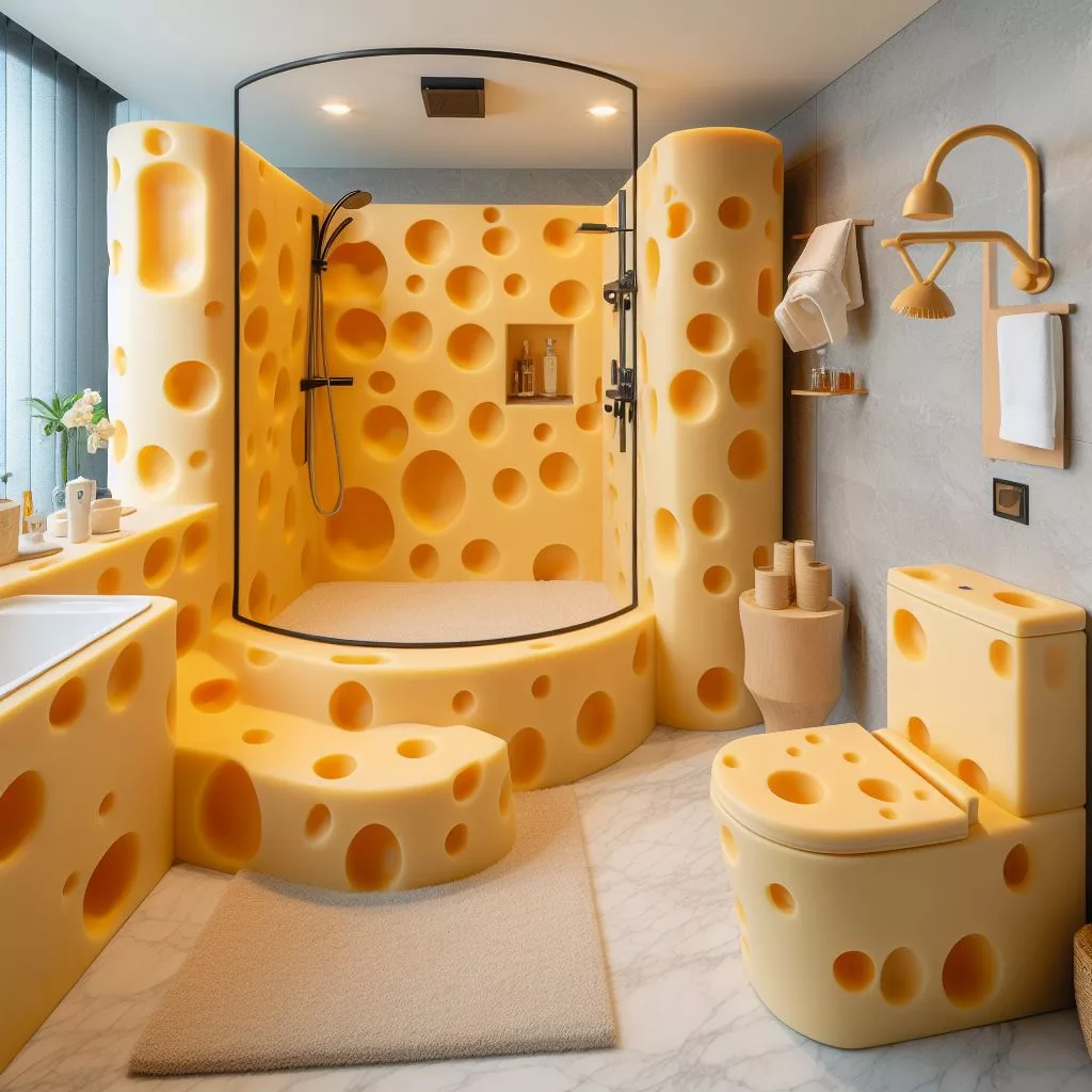 Key Features of a Cheese-Inspired Bathroom