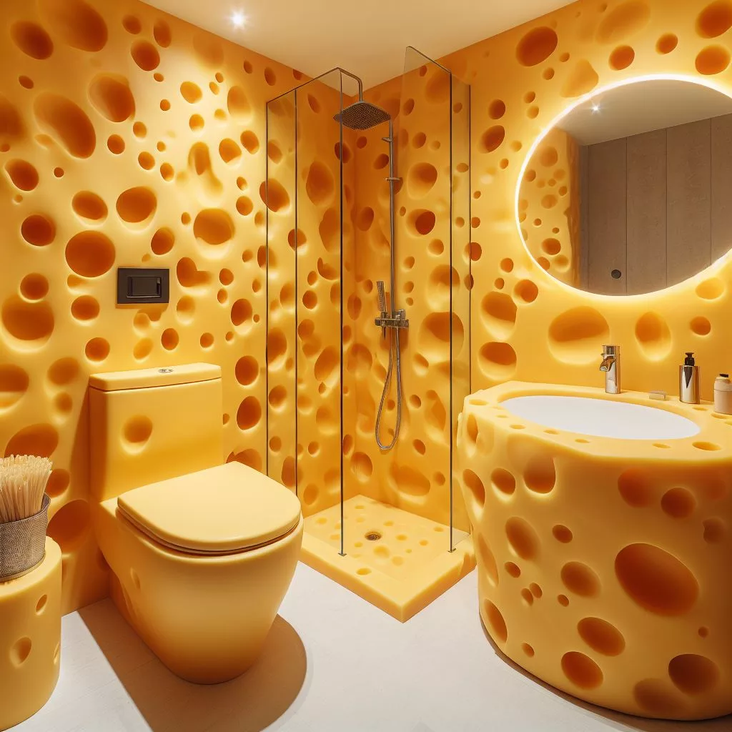 Bringing the Cheese-Inspired Bathroom to Life