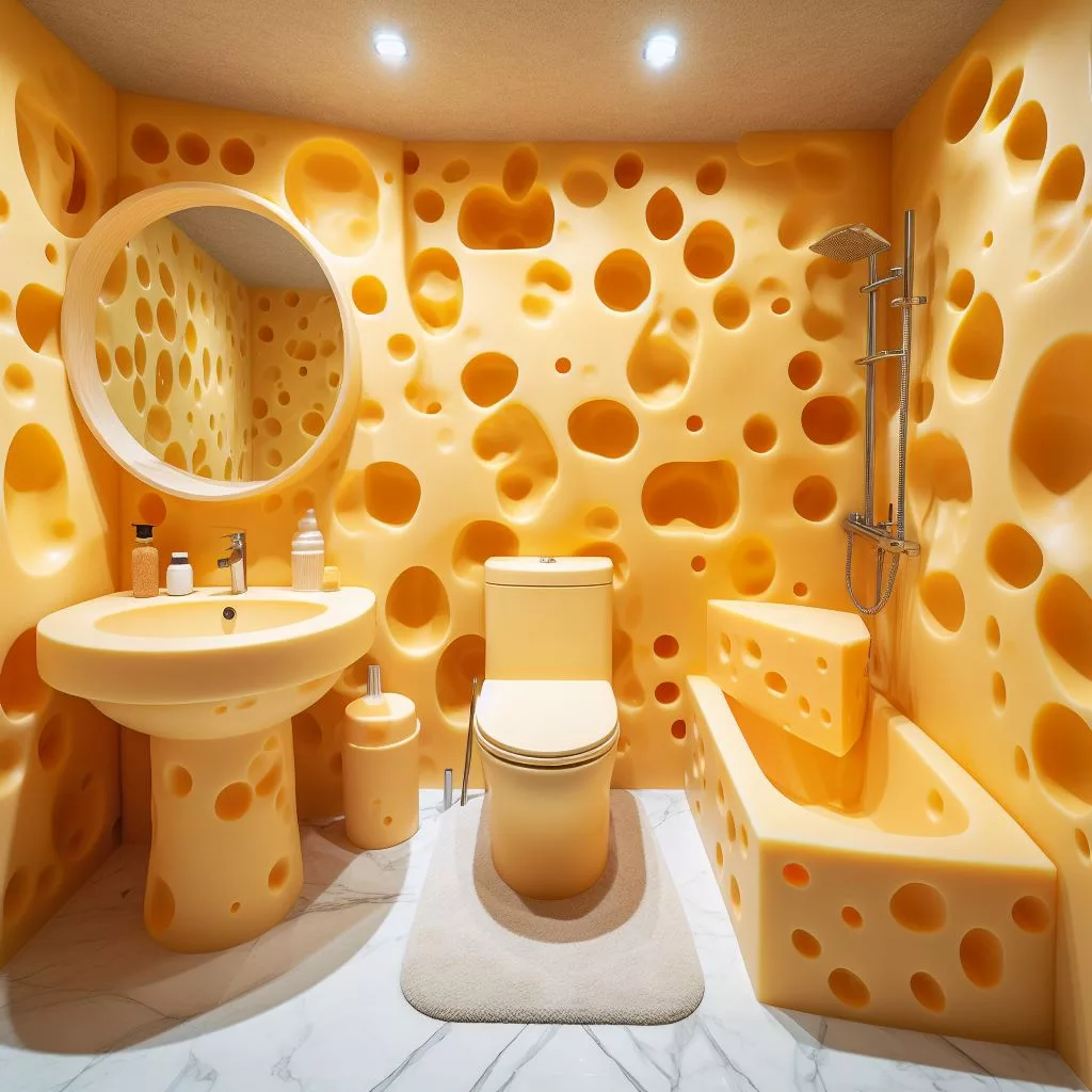 Creative Ideas for a Cheese-Inspired Bathroom