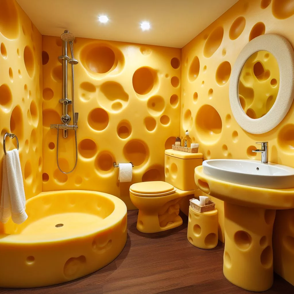 Key Features of a Cheese-Inspired Bathroom