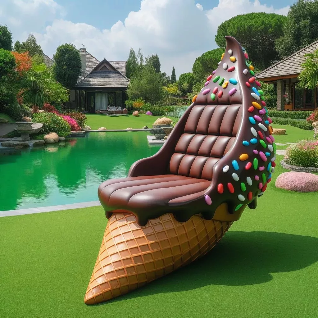 Features of the Ice Cream Cone-Shaped Sun Lounge
