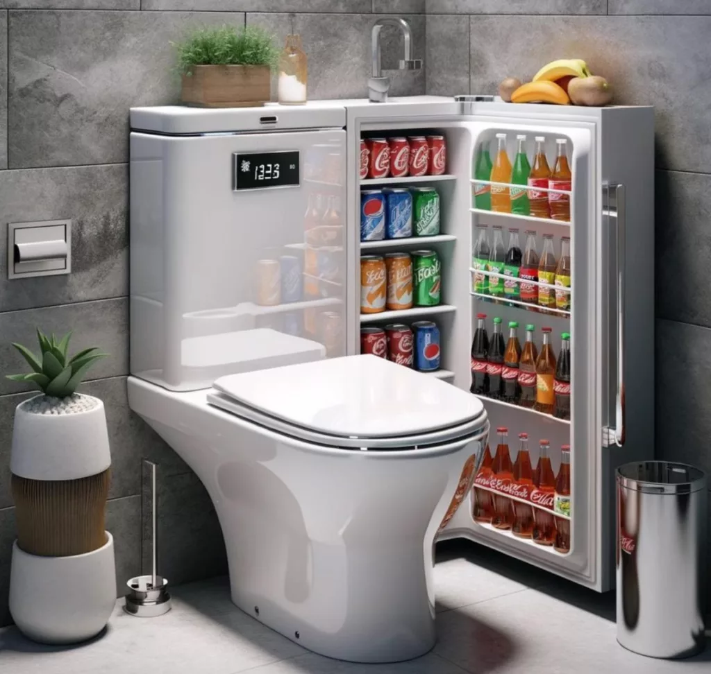 The Concept of a Refrigerator-Shaped Toilet