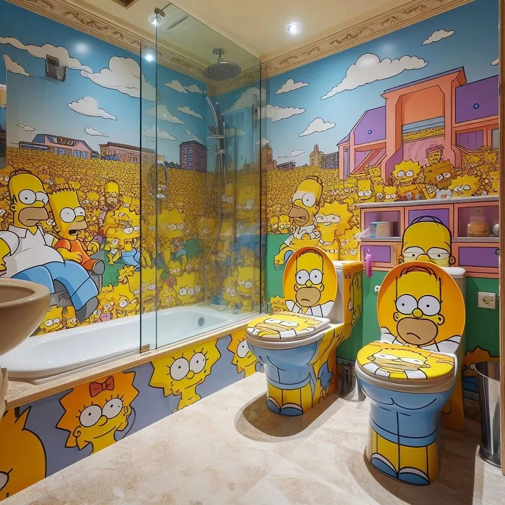 Simpsons-Inspired Bathroom: Bringing Fun and Fresh Design to Life