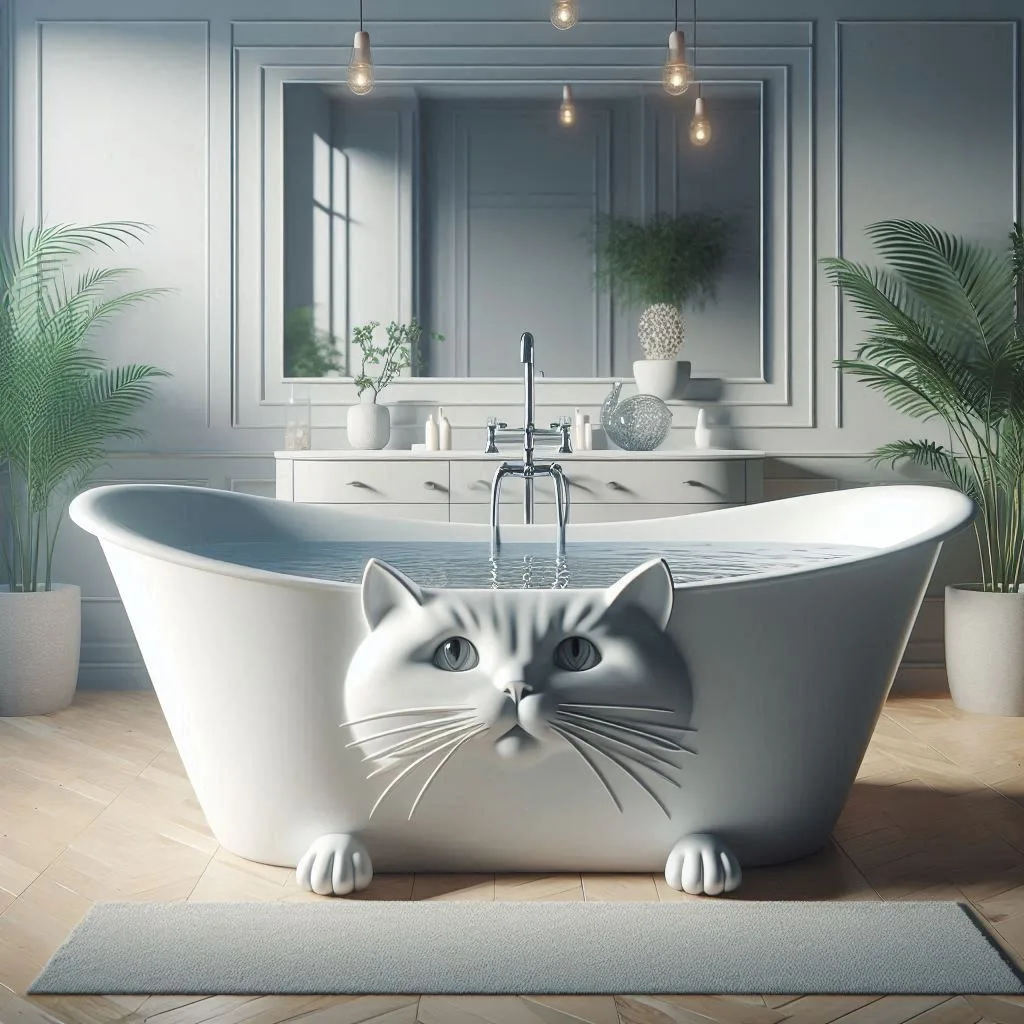 Integrating a Cat Shaped Bathtub into Your Bathroom