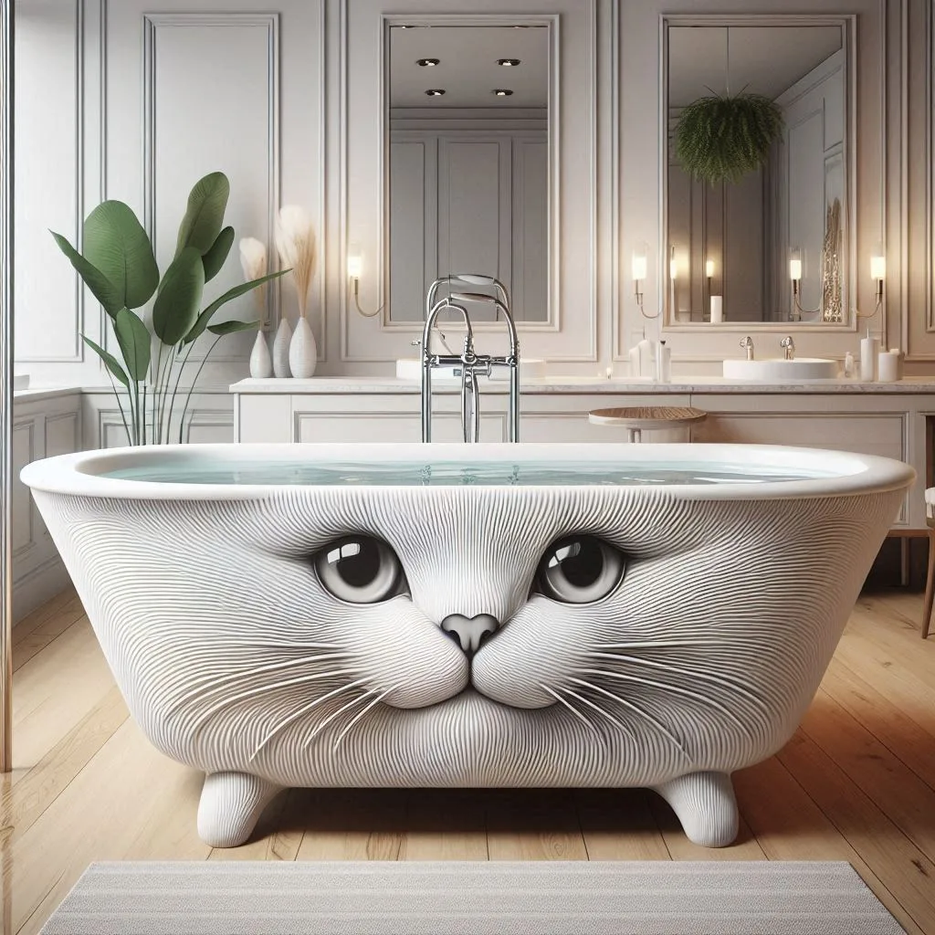 Integrating a Cat Shaped Bathtub into Your Bathroom