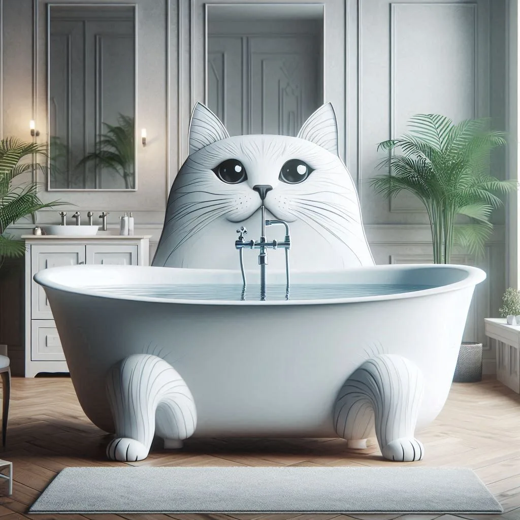 Integrating a Cat Shaped Bathtub into Your Bathroom