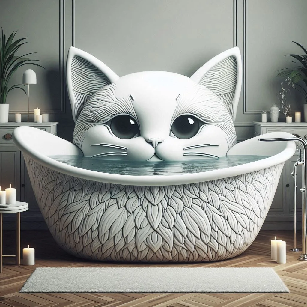 The Concept of Cat Shaped Bathtubs