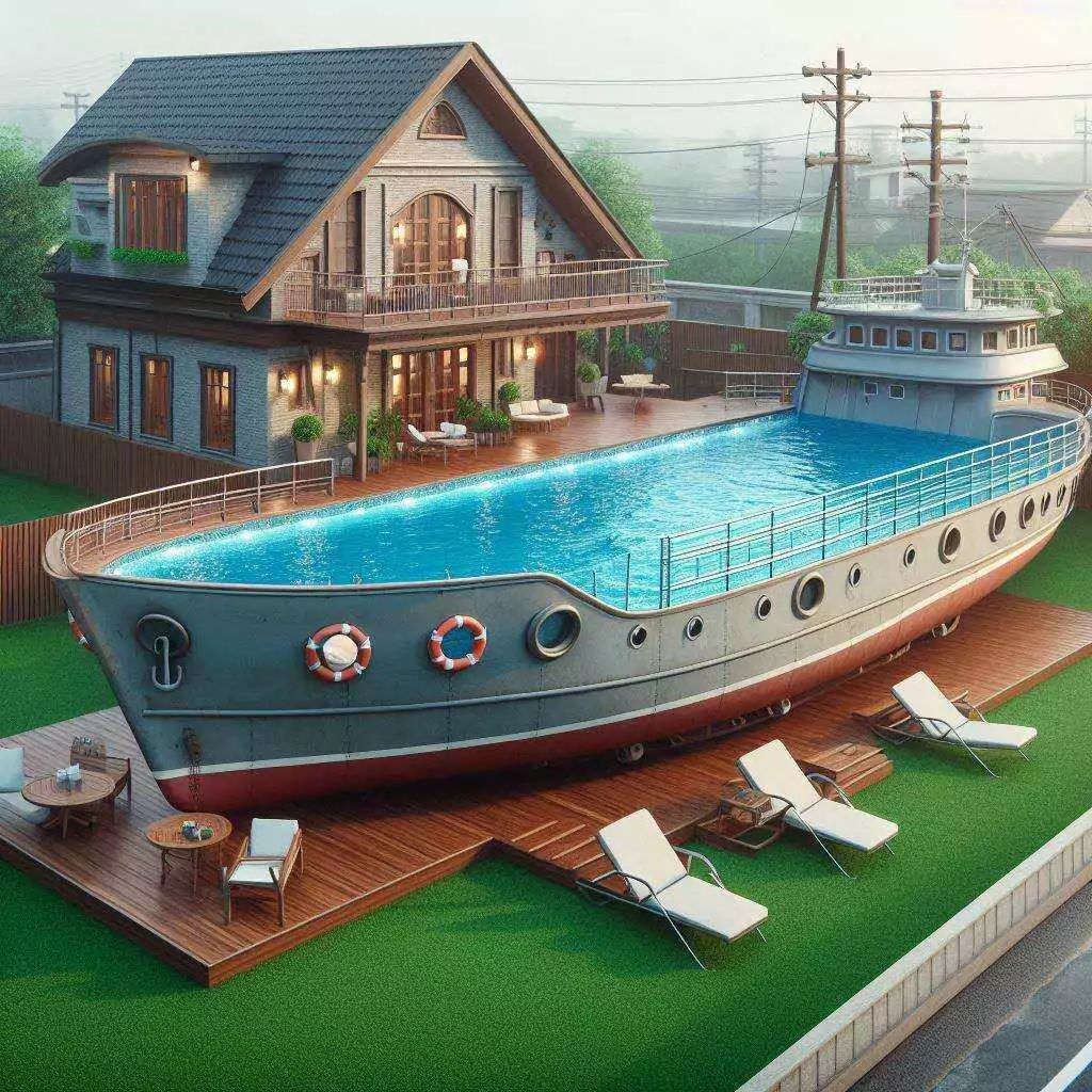Tips for Incorporating a Ship-Shaped Swimming Pool