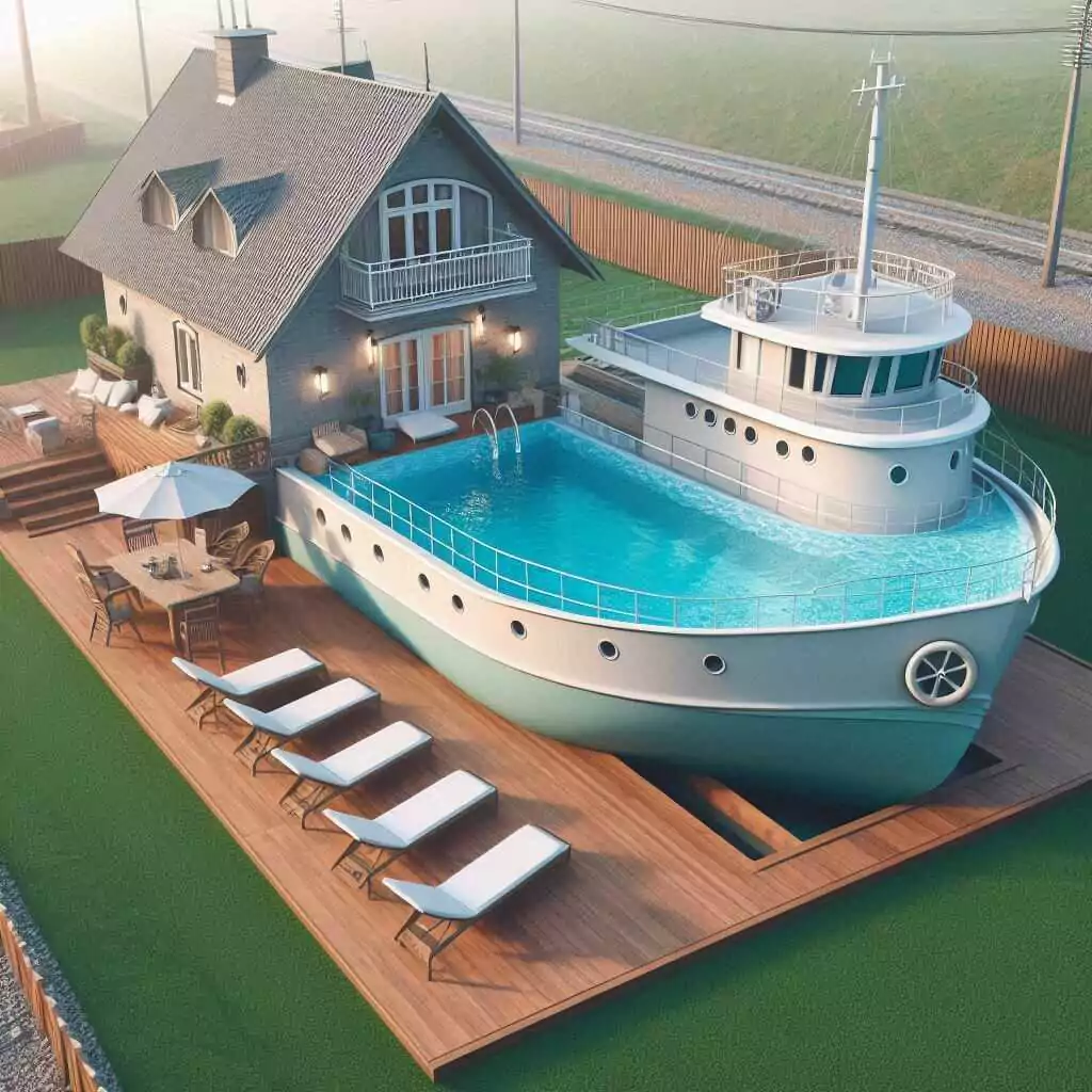 What are Ship-Shaped Swimming Pools?
