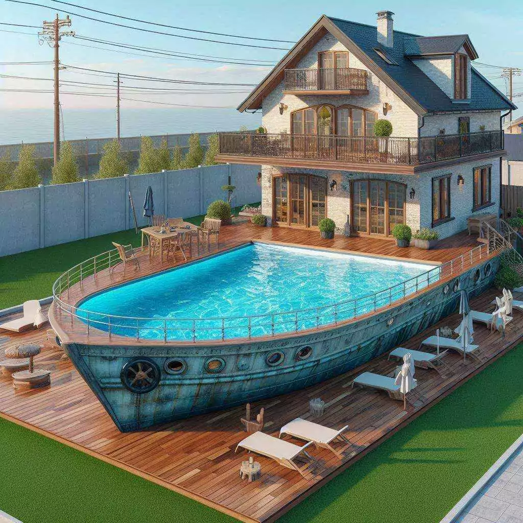 What are Ship-Shaped Swimming Pools?