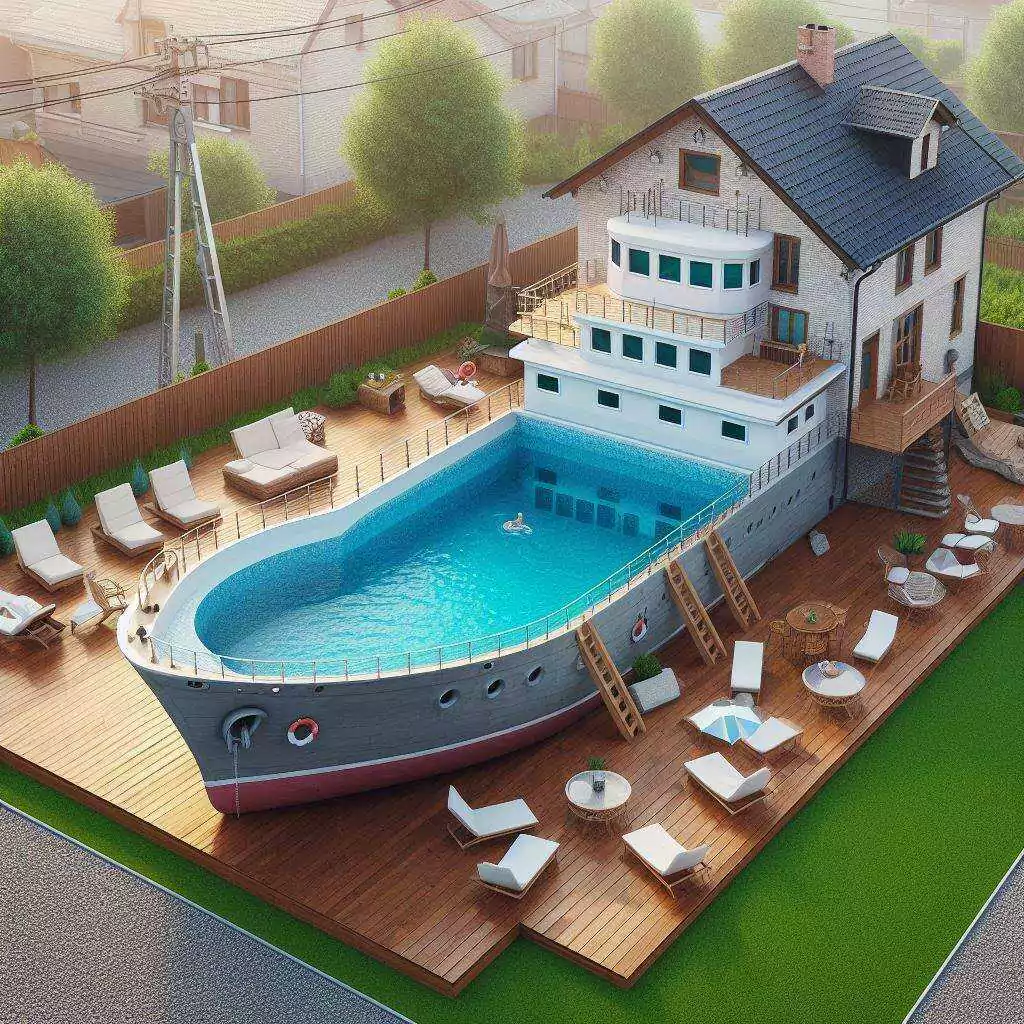 Design Elements of Ship-Shaped Swimming Pools