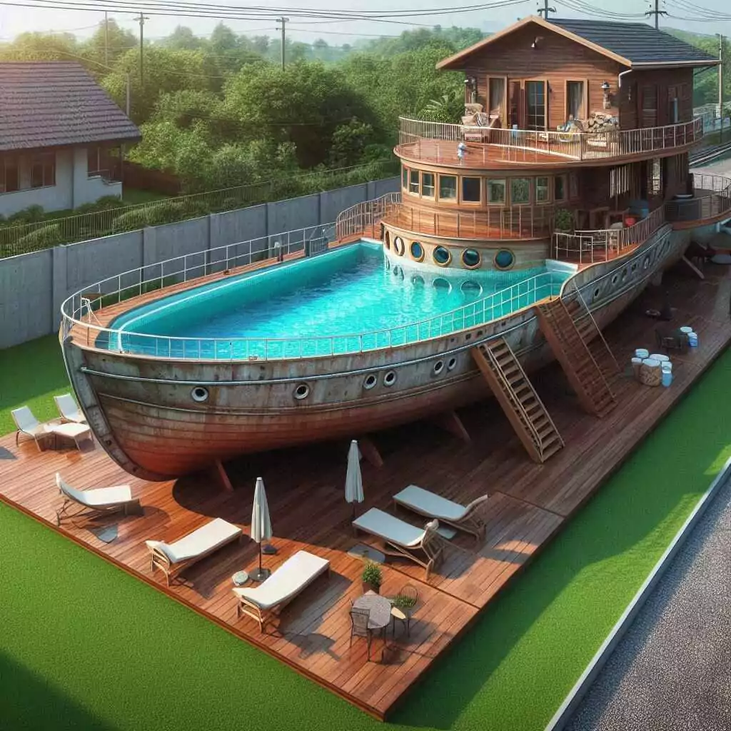 Popular Styles of Ship-Shaped Swimming Pools