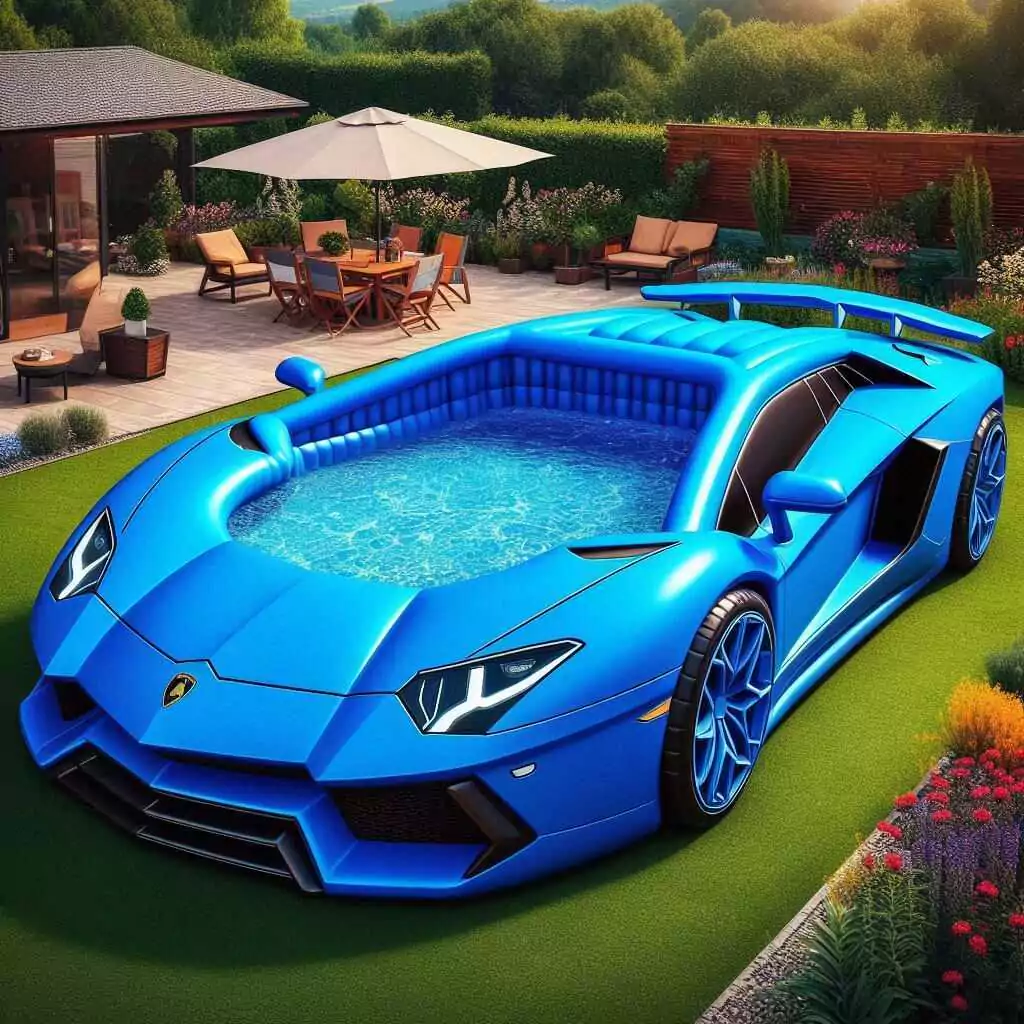 Features of the Lamborghini Shaped Inflatable Pool