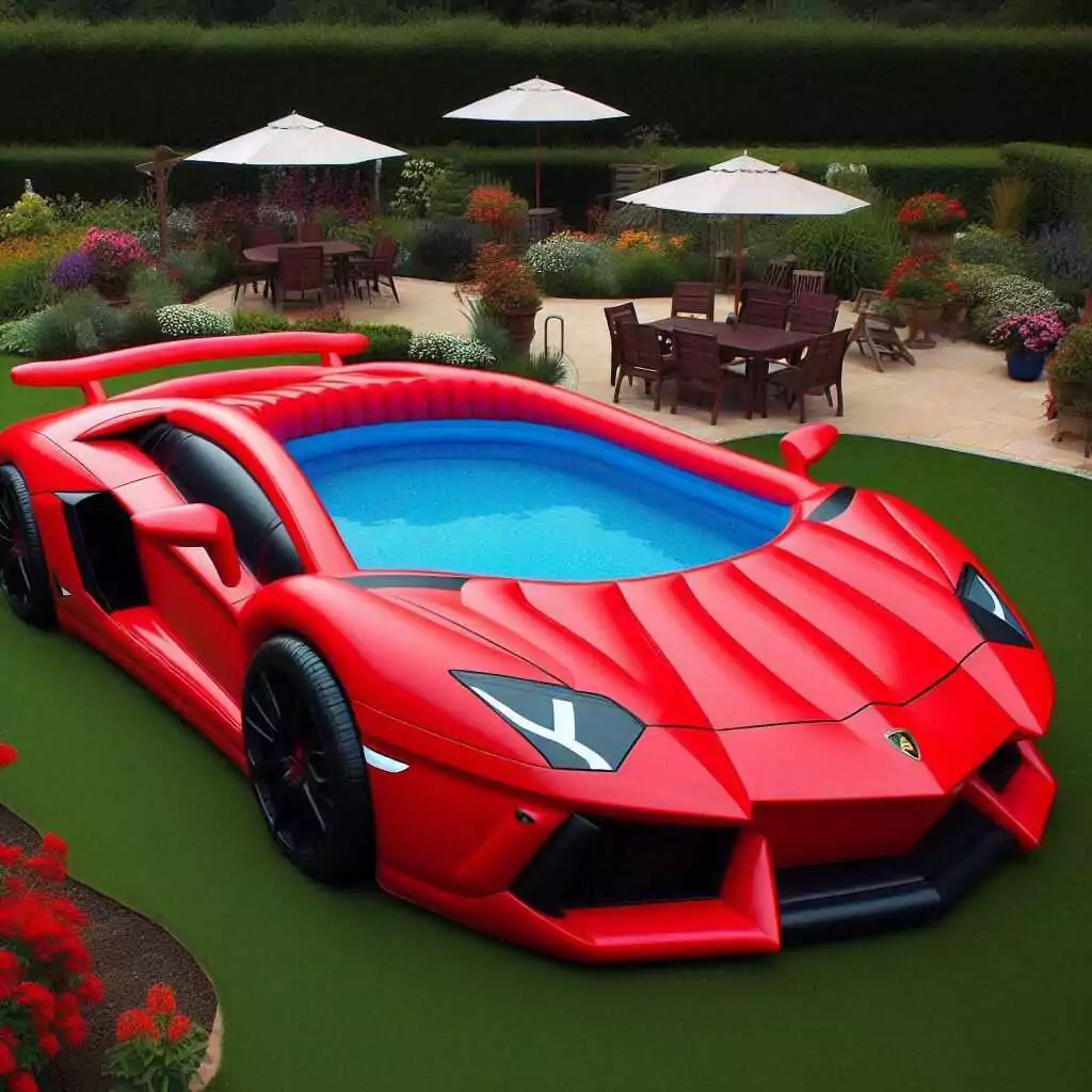 Benefits of the Lamborghini Shaped Inflatable Pool