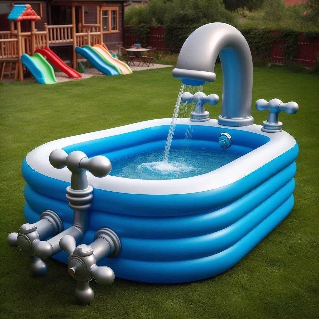 How to Incorporate a Faucet Themed Pool into Your Backyard
