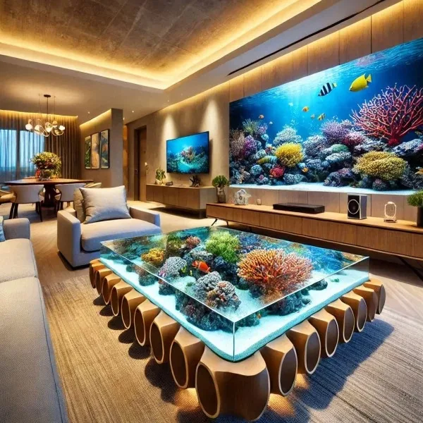 Popular Models of Aquarium Coffee Tables