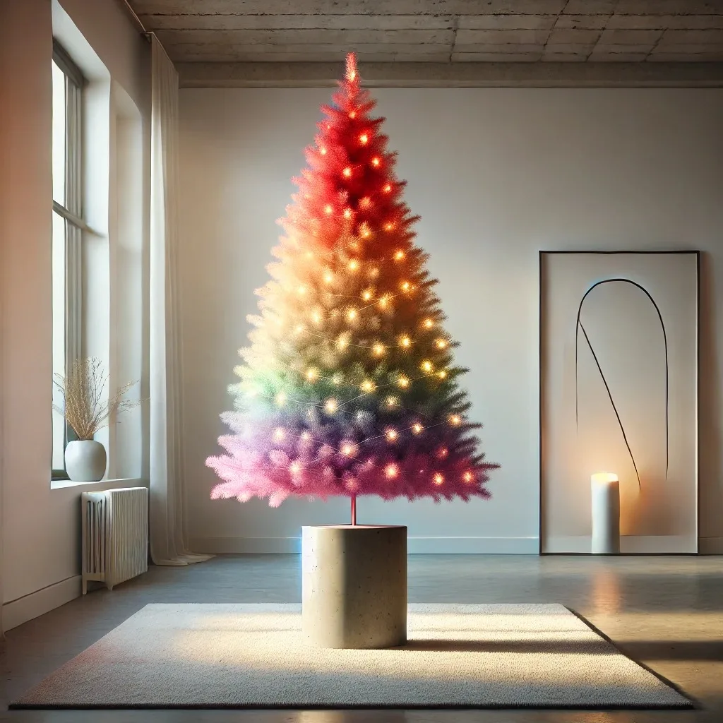 6. DIY Rainbow Christmas Tree Tips