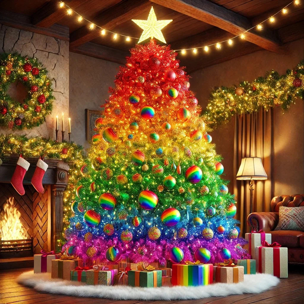 3. Decorating Your Rainbow Christmas Tree