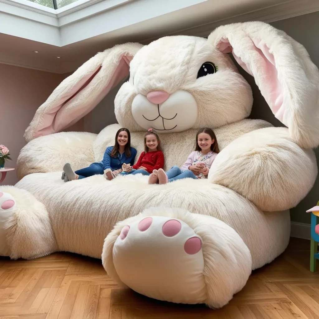 The Appeal of Giant Rabbit Loungers