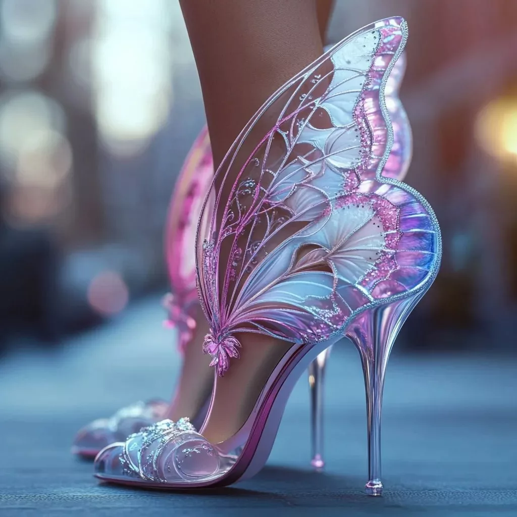 Design Elements of Butterfly High Heels