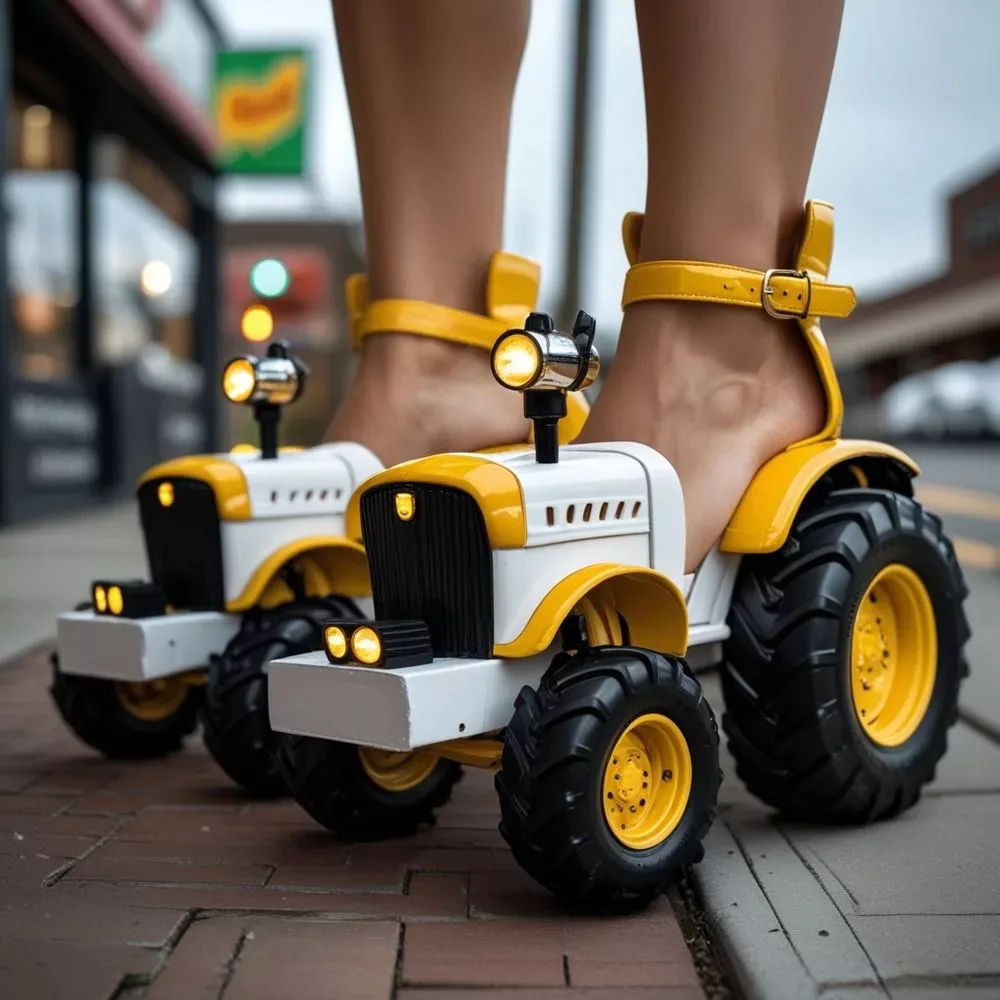 The Charm of Tractor High Heels
