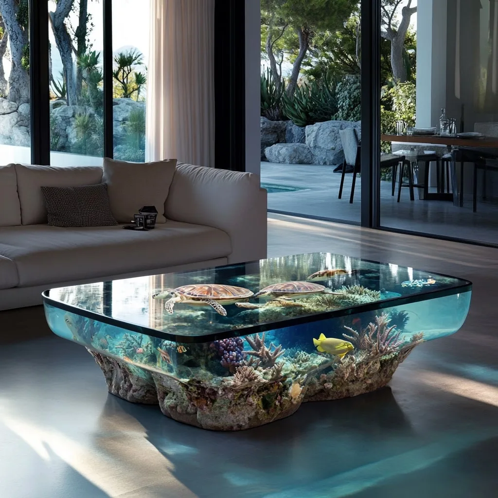 Caring for Your Underwater Scene Coffee Table