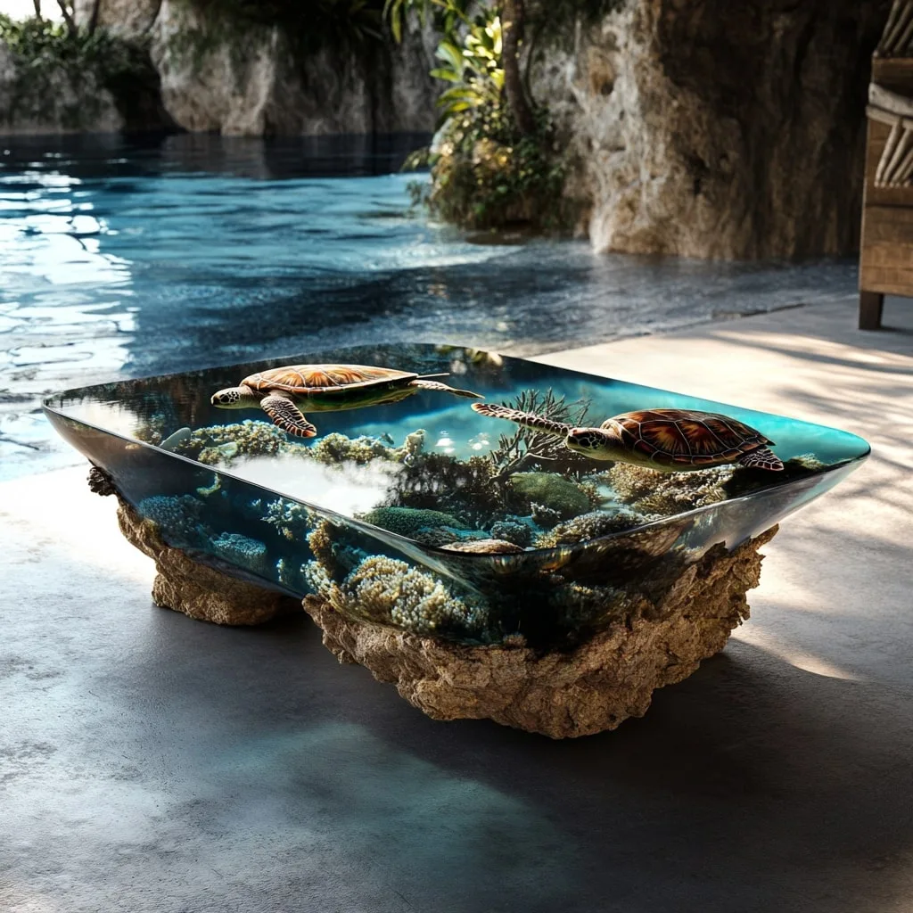 Incorporating Underwater Scene Coffee Tables into Your Home