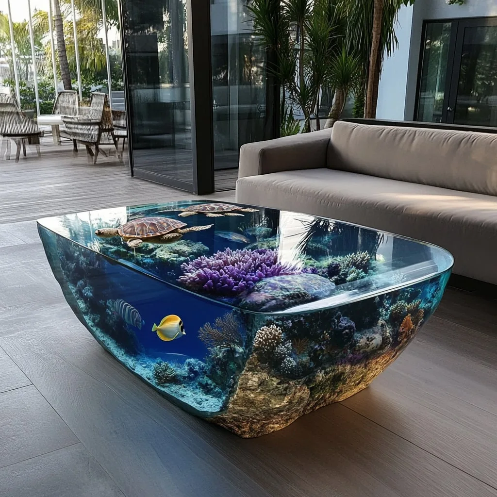 The Allure of Underwater Scene Coffee Tables